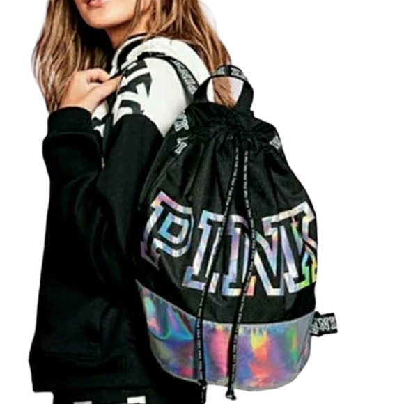 Victoria's Secret Bags Victorias Secret Pink Iridescent Metallic